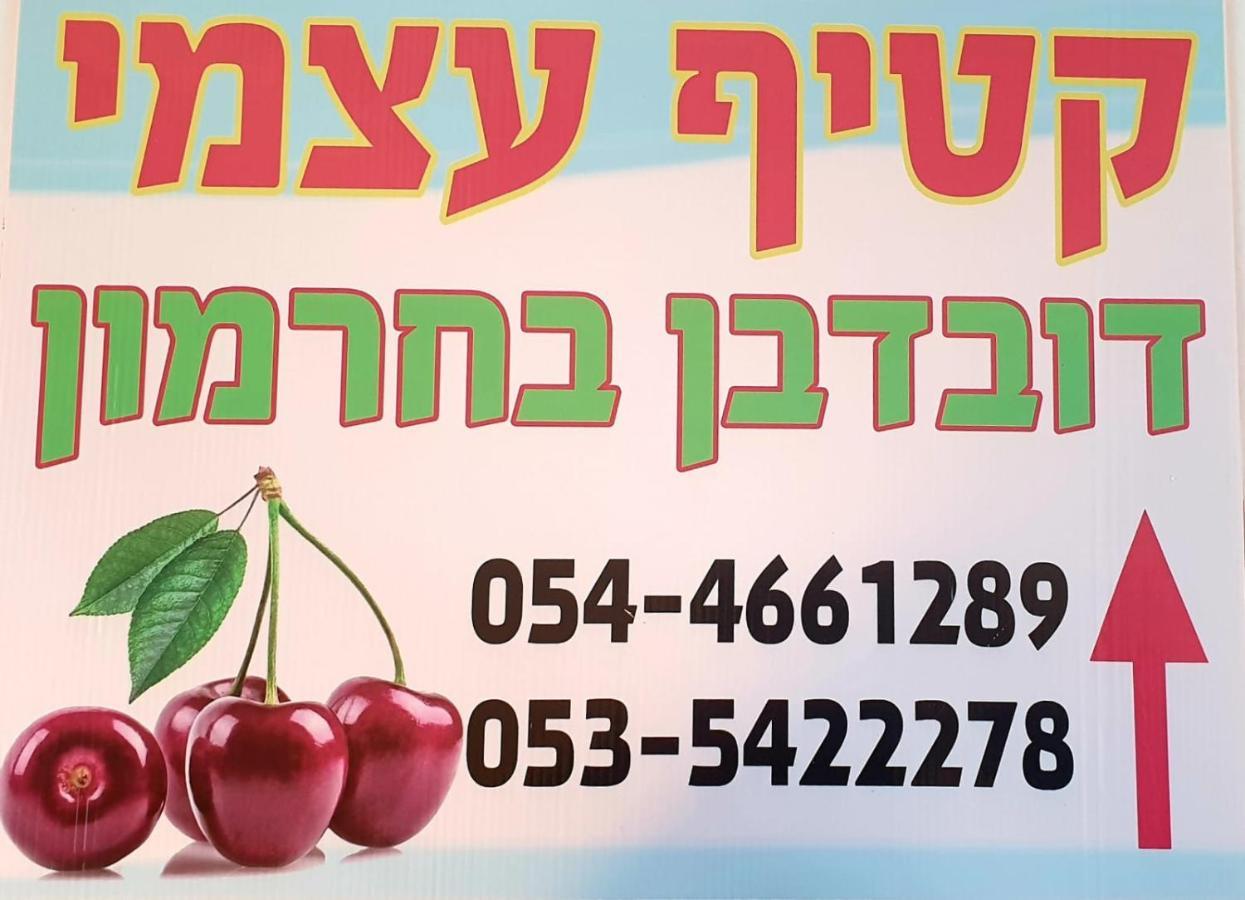צימרים בגולן דובדבן בחרמון Mas'ada ภายนอก รูปภาพ